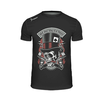 Real Outlaw Skull przód - Jumper Sport